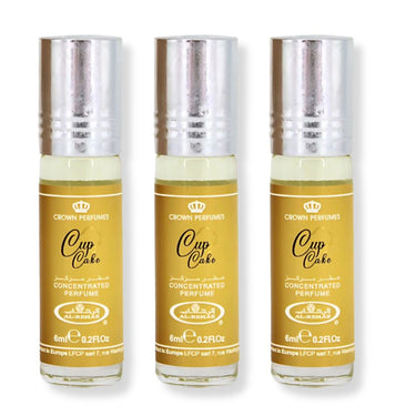 Al Rehab CupCake 6ml Roll-On Perfume Oil (3-Pack) | Alcohol-Free, Unisex Vanilla Cake & Frosting Scent